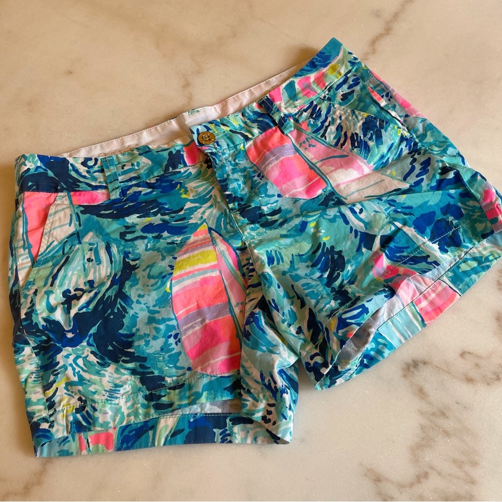 Lilly Pulitzer Short!  Fun pattern!